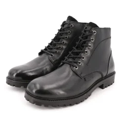 Bottine à lacets noire Homme DEELUXE 74