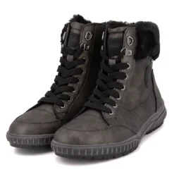 Bottine fourrée platin marron gris Femme ROMIKA