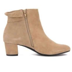 Bottine mantik en daim beige Femme XAVIER DANAUD