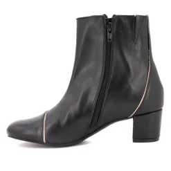 Bottine Raola Nappa Noir avec Liseret Beige t36-41 Femme XAVIER DANAUD