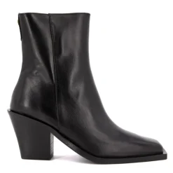 Bottines à talon type santiag noir Femme NOVITA