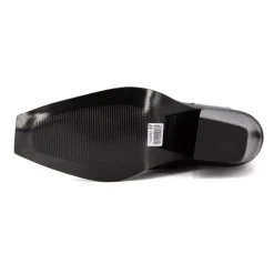 Bottines à talon type santiag noir Femme NOVITA