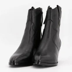 Bottines à talons cuir inspiration santiag Femme ELWIN