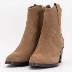 Bottines à talons daim santiag Femme ELWIN