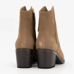 Bottines à talons en daim avec zip Femme ELWIN