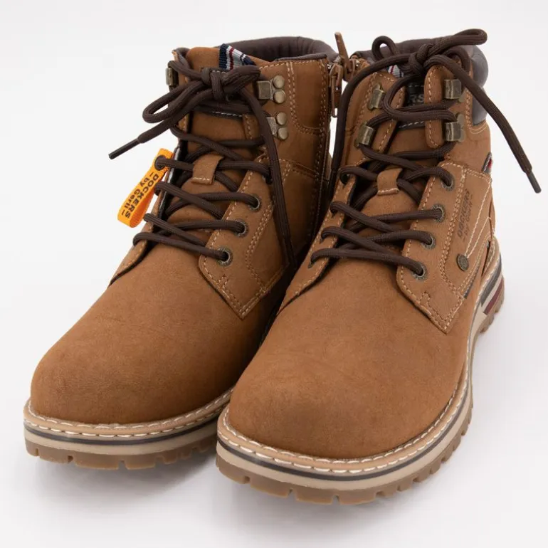 Bottines avec zip cognac avec lacets Homme DOCKERS BY GERLI