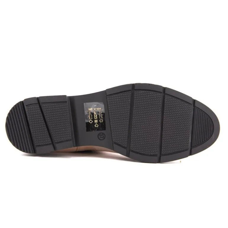 Bottines beige cuir semelle noire Selma Femme LES TROPEZIENNES PAR M.BELARBI