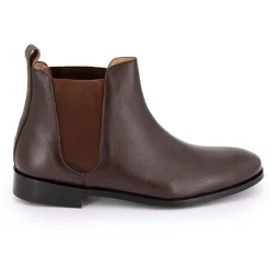 Bottines chelsea Matias cuir marron Homme MAISON HERITAGE