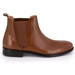 Bottines chelsea Matias cuir marron Homme MAISON HERITAGE