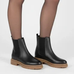 Bottines chelsea Selma noir semelle gomme Femme LES TROPEZIENNES PAR M.BELARBI