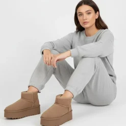 Bottines courtes Janina fausse fourrure Femme BURTON OF LONDON