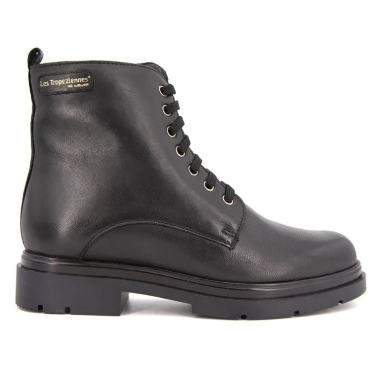 Bottines cuir avec lacets soraya noir 36-41 Femme LES TROPEZIENNES PAR M.BELARBI