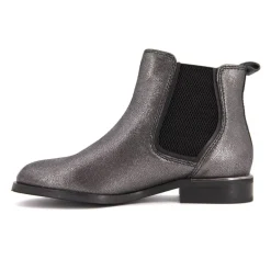 Bottines cuir brillantes Myla argent élastique Femme LES TROPEZIENNES PAR M.BELARBI