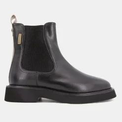 Bottines cuir Loom noir bande dorée Femme LES TROPEZIENNES PAR M.BELARBI