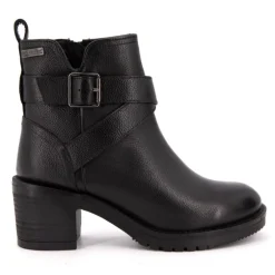 Bottines cuir Mell motard à boucles noir Femme LES TROPEZIENNES PAR M.BELARBI