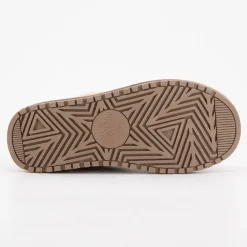 Bottines cuir taupe avec effet moutonné coloré Enfant PEPE JEANS