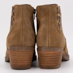 Bottines daim à motif léopard Femme PATRICIA MILLER