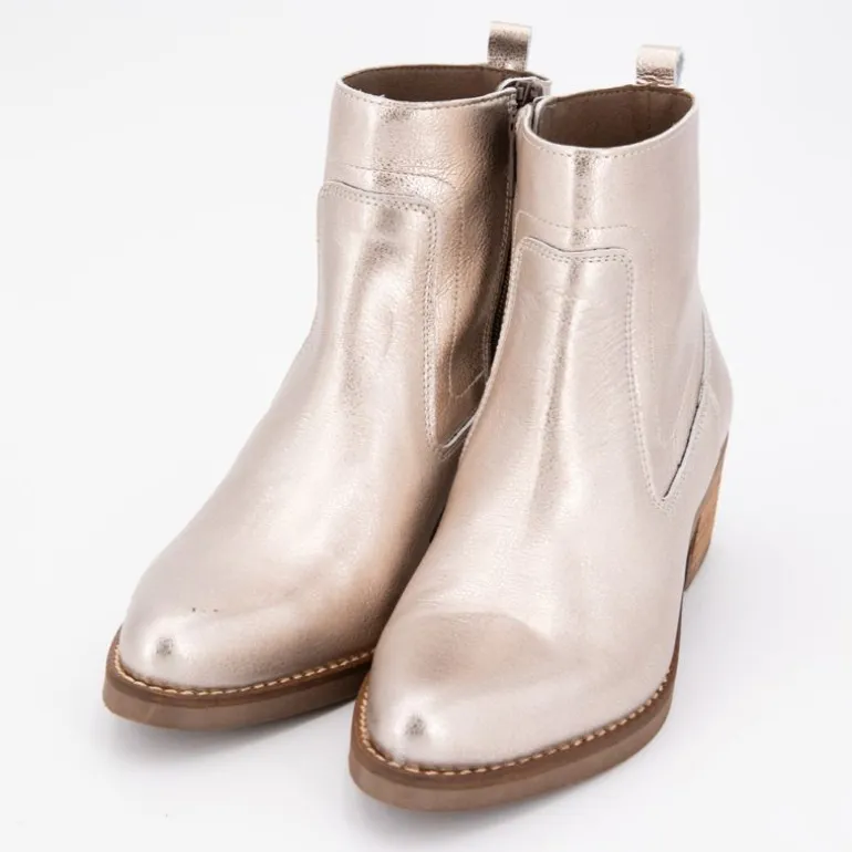 Bottines elista cuir rose gold Femme PATRICIA MILLER