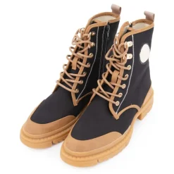 Bottines en tissu Dypster noir avec fermeture éclair Femme LES TROPEZIENNES PAR M.BELARBI