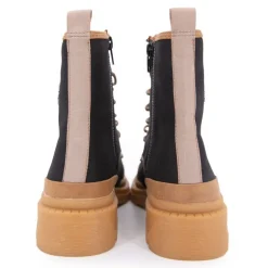 Bottines en tissu Dypster noir avec fermeture éclair Femme LES TROPEZIENNES PAR M.BELARBI