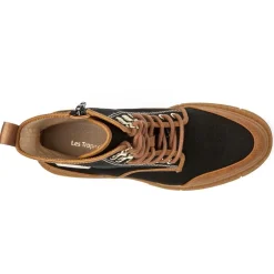 Bottines en tissu Dypster noir avec fermeture éclair Femme LES TROPEZIENNES PAR M.BELARBI