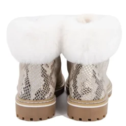 Bottines Lacen croco blanc-serpent Femme LES TROPEZIENNES PAR M.BELARBI