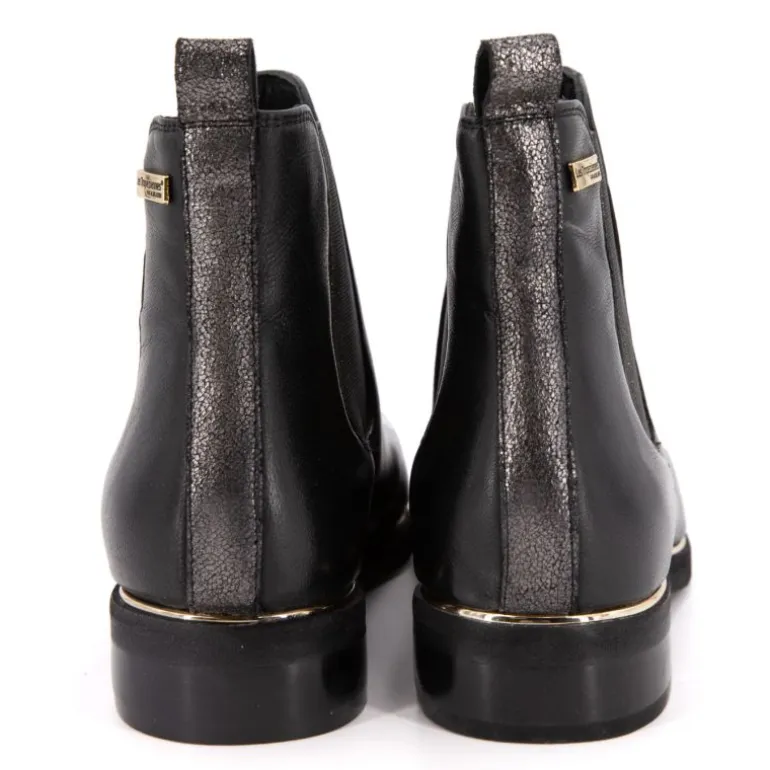 Bottines Micky noires liseré or Femme LES TROPEZIENNES PAR M.BELARBI
