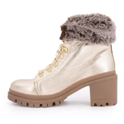 Bottines Rosenn or fausse fourrure marron Femme LES TROPEZIENNES PAR M.BELARBI