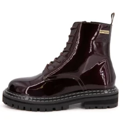 Bottines vernis cuir Reine bordeaux Femme LES TROPEZIENNES PAR M.BELARBI