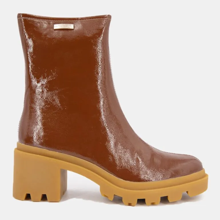 Bottines vernis Delizia talons crantés Femme LES TROPEZIENNES PAR M.BELARBI