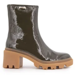 Bottines vernis Delizia talons crantés Femme LES TROPEZIENNES PAR M.BELARBI