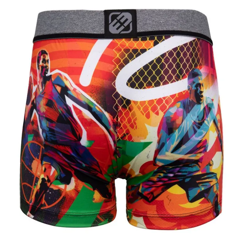 Boxer coloré imprimé basketteurs Homme FREEGUN