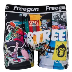 Boxer microfibre avec illustration design Homme FREEGUN