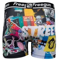 Boxer microfibre avec illustration design Homme FREEGUN