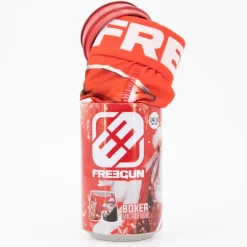 Boxer microfibre élastique imprimé Nöel avec coffret canette Enfant FREEGUN