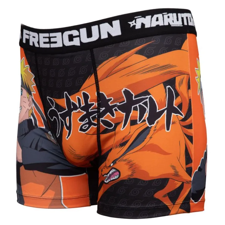 Boxer noir illustration Naruto Homme FREEGUN