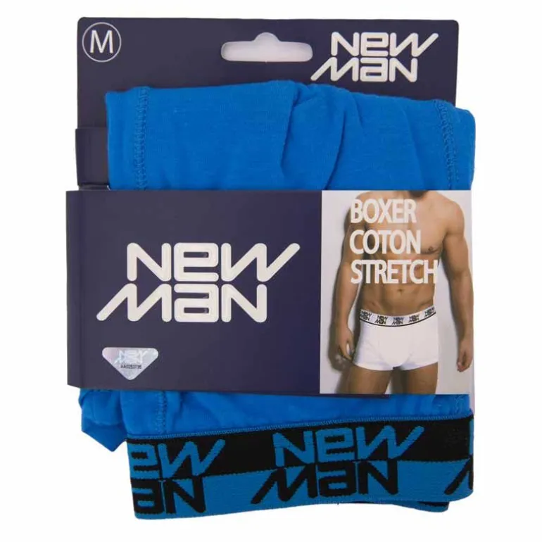 Boxer stretch coton logo sur l'élastique Homme NEW MAN