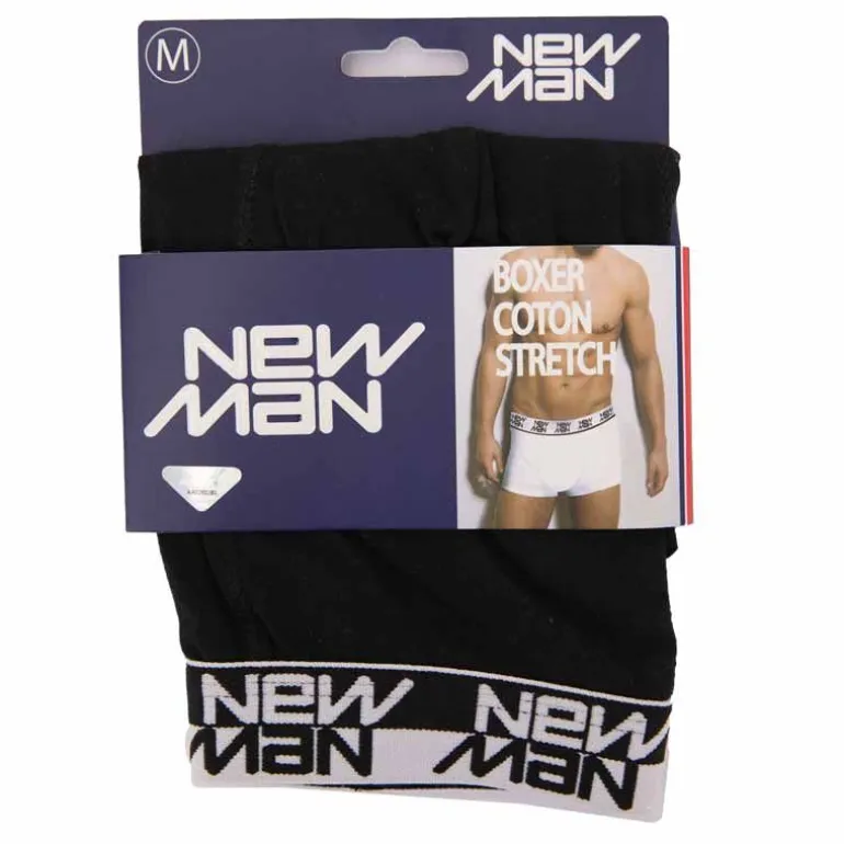 Boxer stretch coton logo sur l'élastique Homme NEW MAN