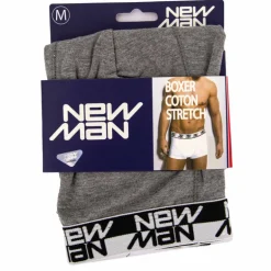 Boxer stretch coton logo sur l'élastique Homme NEW MAN