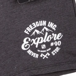 Boxer uni gris chiné élastique dégradé Homme FREEGUN