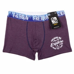 Boxer violet élastique imprimé glace Homme FREEGUN