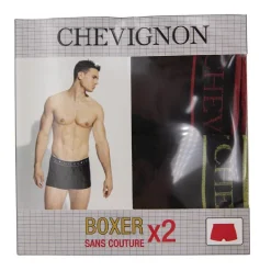 Boxer x2 sans couture stretch tom Homme CHEVIGNON