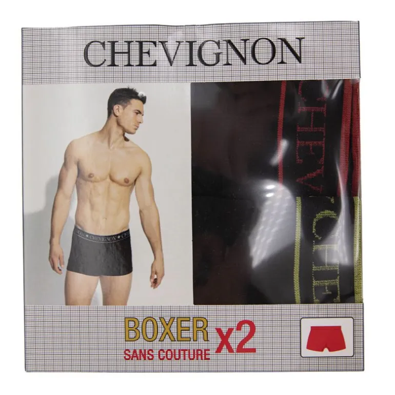 Boxer x2 sans couture stretch tom Homme CHEVIGNON