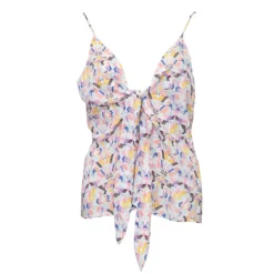 Caraco bretelles beau motif imprimé décolleté noeud Femme ANTIK BATIK