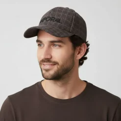 Casquette à carreaux style prince de galles en feutre Homme KAPORAL