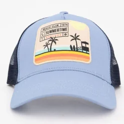 Casquette bleue summer time avec illustration Homme DEELUXE 74