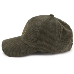 Casquette en tissu côtelé avec logo blason Homme BILL TORNADE