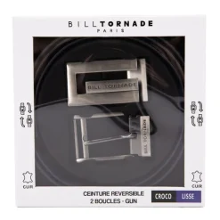 Ceinture croco bill tornade 2 boucles Homme BILL TORNADE