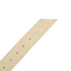 Ceinture cuir de vache daim boucle doré cercle Femme DOCKERS