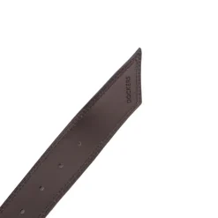 Ceinture cuir de vache daim boucle doré cercle Femme DOCKERS